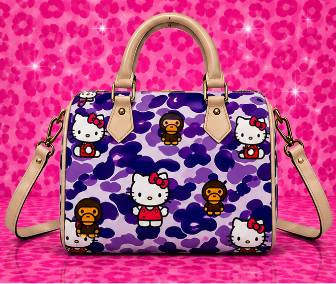 Purp Bape Pillow Bag