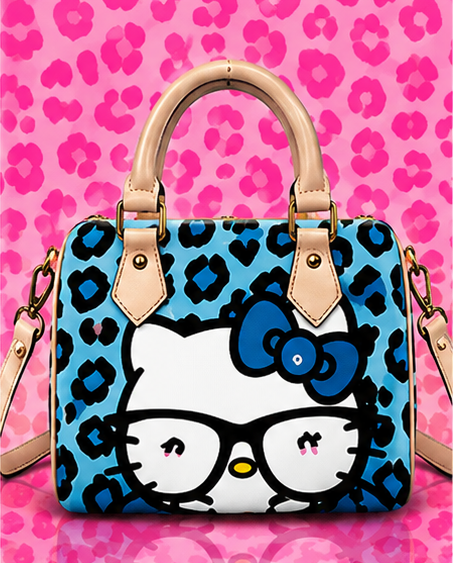 HK Blue Pillow Bag
