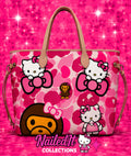 HK Bape Pink Tote Bag