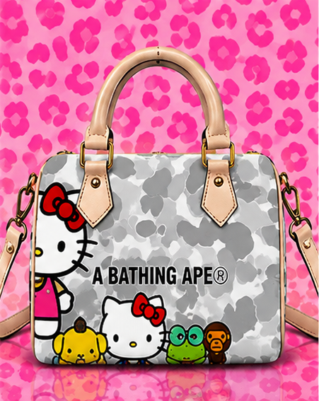 HK Grey Pillow Bag